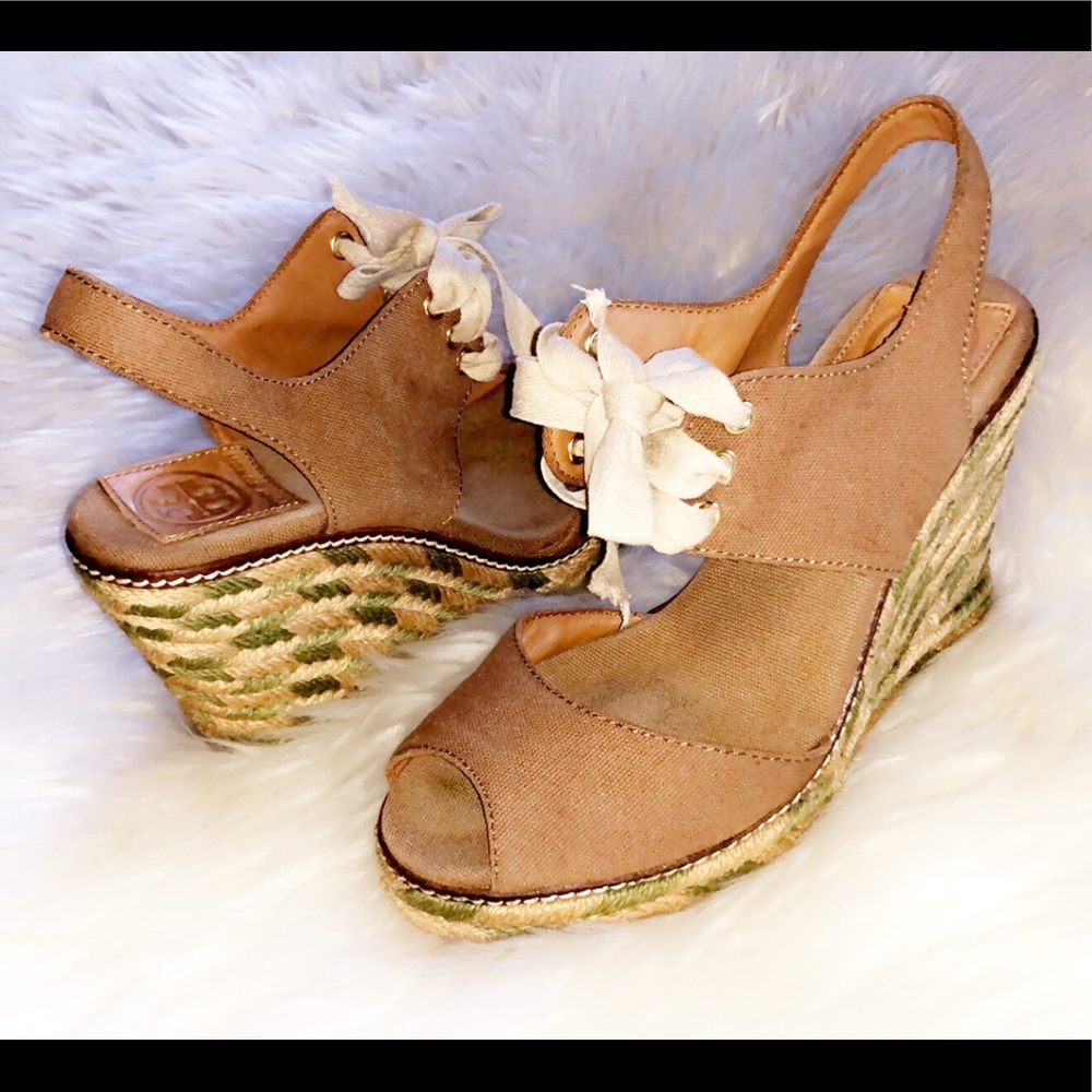 TORY BURCH Wedge Espadrille Sandal - Picture 2 of 6